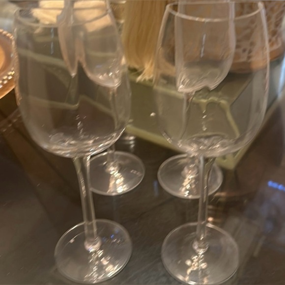 🍷Fun UNIQUE 1/2 wine glass 🍷(2) 1/2 wine glasses - Picture 5 of 6